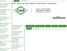 Tablet Screenshot of deerequipmentauctions.com
